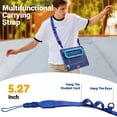 thumbnail image 2 of Case for iPad Air 11 inch (2026 M4/2025 M3/2024 M2), 3-in-1 Silicone Tablet Case with 180° Adjustable Stand, Shoulder Strap, Dark Blue, 2 of 7