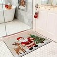 thumbnail image 6 of ToyKingdee Christmas Kitchen Rugs Bathroom Rug Non-Slip Red Door Mat Rugs for Entryway Indoor, Small Washable Throw Soft Bath Mat, Holiday Decor Untra-Thin Carpet, 6 of 6