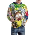 thumbnail image 6 of Rick And Morty Unisex Adult Hoodie Casual Hooded Sweatshirt Pullover Novelty 3D Printed Sweater Jacket L, 6 of 8