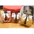 thumbnail image 3 of Pack de 100 Bolsas de Plástico Translúcido con Lunares Negros y Pegatinas para Envolver Galletas Pasteles y Dulces, 3 of 5