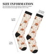 thumbnail image 2 of Compression Socks for Women and Men - Cute Sleepy Fox Compression Socks Circulation for Workout, 2 of 8