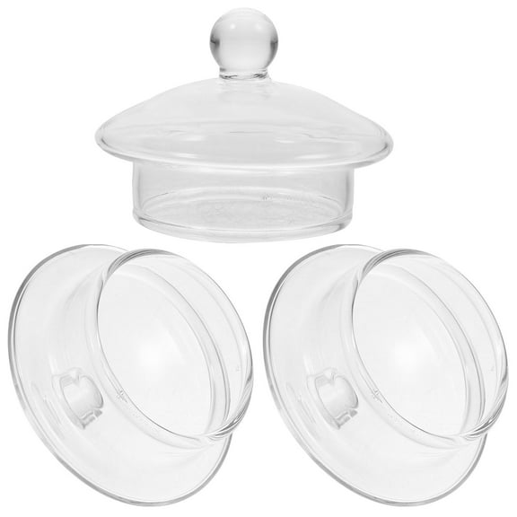 Himition 3pcs Tea Pot Glass Lids Tea Kettle Replacement Glass Lid Tea Pot Replacement Covers