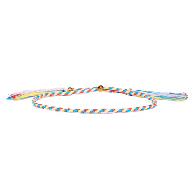 Bracelet Tressé Accessoire de Mode Femmes Hommes Bracelet de Poignet Accessoires de Bijoux Bracelets à Fil Ajustable avec Décors à Franges Type 8