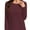 Wine red, variant on Womens Long Sleeve Round Neck Shirts Casual Basic Tops Tee Shirts Fall Winter Tops