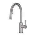 thumbnail image 1 of Oakbrook 4876439 Vela Pull-Down One Handle Brushed Nickel Pulldown Kitchen Faucet, 1 of 1