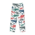 thumbnail image 4 of Bingfone Colorful Shark Mens All Over Print Sleep Pajama Pants-Large, 4 of 9