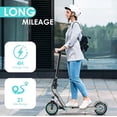 thumbnail image 3 of Motorized Electric Dual Suspension Scooter for Adults Folding,350W Motor 8.5" Solid Tires, Fast 19mph and 20Miles Long Range E Scooter, 3 of 9