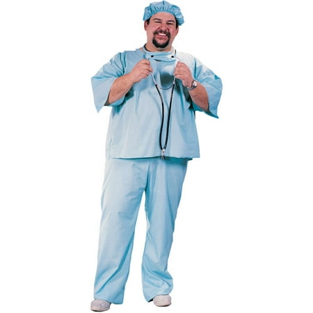 Dr Adult Plus Halloween Costume, Size: Up to 300 lbs - One