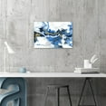 thumbnail image 5 of UTOP-art Abstract Painting Modern Wall Art: Blue & White Picture Artwork on Canvas for Office(12''x16''), 5 of 6
