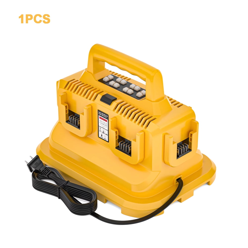 6-Ports For Dewalt Rapid Battery Charger Station,Replacement for De*walt Flexvolt 20V/60V Battery DCB200 DCB205 DCB606 DCB609