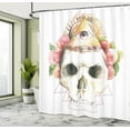 thumbnail image 5 of Ambesonne Skull Shower Curtain, Eye Sign, 69"Wx84"L, Multicolor, 5 of 5