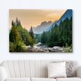 thumbnail image 2 of wall26 Canvas Print Wall Art Colorado Forest River Rapid Rock Mountain Nature Wilderness Photography Realism Earth Scenery Rustic Scenic Landscape Colorful for Living Room, Bedroom, Office - 24", 2 of 5