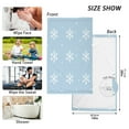 thumbnail image 3 of Snowflakes Pattern Set of 2 Pure Cotton Towels, 16'' x 28'', Highly Absorbent and Soft, 3 of 8