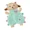 Green, variant on Plush Dog Toy Calming Lavender Lamb Infused 8 Inch Ribbon Tabs Lessen Anxiety (One Discounted Toy - Random Color)