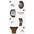 thumbnail image 5 of NFTIGB Men's Vintage PU Leather Strap Quartz Watch Casual Slim Analog Wristwatch (1.5 in / 3.8 cm Dial), Brown, 5 of 9
