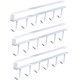 thumbnail image 1 of ZHAOCHENG Ganchos de cocina de hierro forjado de 3 piezas sin clavos (6 ganchos en uno), color blanco, 1 of 5