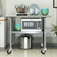thumbnail image 4 of Costway 36'' x 24''  Stainless Steel Commercial Kitchen Work Table w/ 4 Casters, 4 of 12
