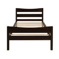 thumbnail image 4 of Twin Size Wood Platform Bed with Headboard and Wooden Slat Support, 4 of 7