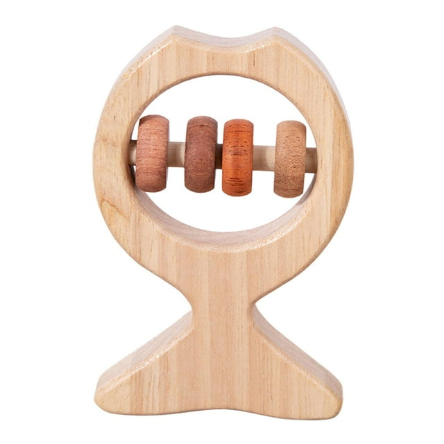 Juguete De Madera Para Bebé, Regalo Para Recién Nacido, Juguete Sensorial Portátil Para Bebés Meses, Forma De Recién Nacido