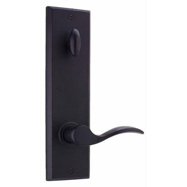 Weslock L7900--H2SL20 Gauche Carlow Intérieur Simple Cylindre Poignée Garniture pour Greystone Ou Rockford avec Verrou Réglable & Rond Coin Grèves&44; Noir