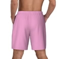 thumbnail image 2 of Lsque Mens Swim Trunks Pink Pattern - Bathing Suit Compression Liner - Beach Swim Shorts Swimwear - (S-3XL) - Stretch Quick Dry -X-Large, 2 of 9