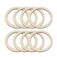 thumbnail image 1 of 200pcs DIY Craft Making Accessories Circles Decorative Wood Chips Hollowed-out Round Wooden Pieces Mini Wooden Slice Cloth Art Decoration Accessories, 1 of 2