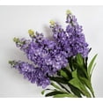 thumbnail image 4 of Long Stem Delphinium Artificial Flowers, Snapdragon Fake Flowers Purple Silk Flowers 3.5" Antirrhinum Majus Arrangement Decorations for Tall Vase Home Garden Wedding Decor (Dark Purple), 4 of 5