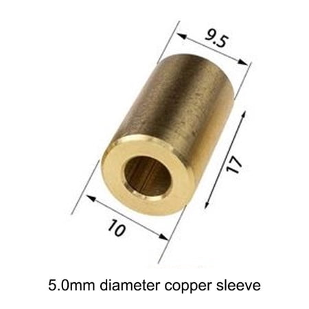 TeeRees B10 Drill Chuck Connecting Rod Sleeve Copper Taper Coupling 3.175mm/4mm/5mm/6mm 5mm