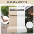 thumbnail image 5 of 2026 Upgraded 17.72x42.13x1.18 Inch 1 Piece Outdoor Chair Cushion, High Back Patio Seat Cushion for Dining, Multicolors and styles are available for selection., 5 of 9