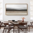 thumbnail image 4 of Large Framed Canvas Wall Art Neutral Abstract Mountain Landscape Print for Living Room Decoration - 60"x30" Natural Framed, 4 of 7