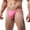 Pink, variant on Mens Underwear Mens Underwear Thong Underpants Soft Briefs Panties