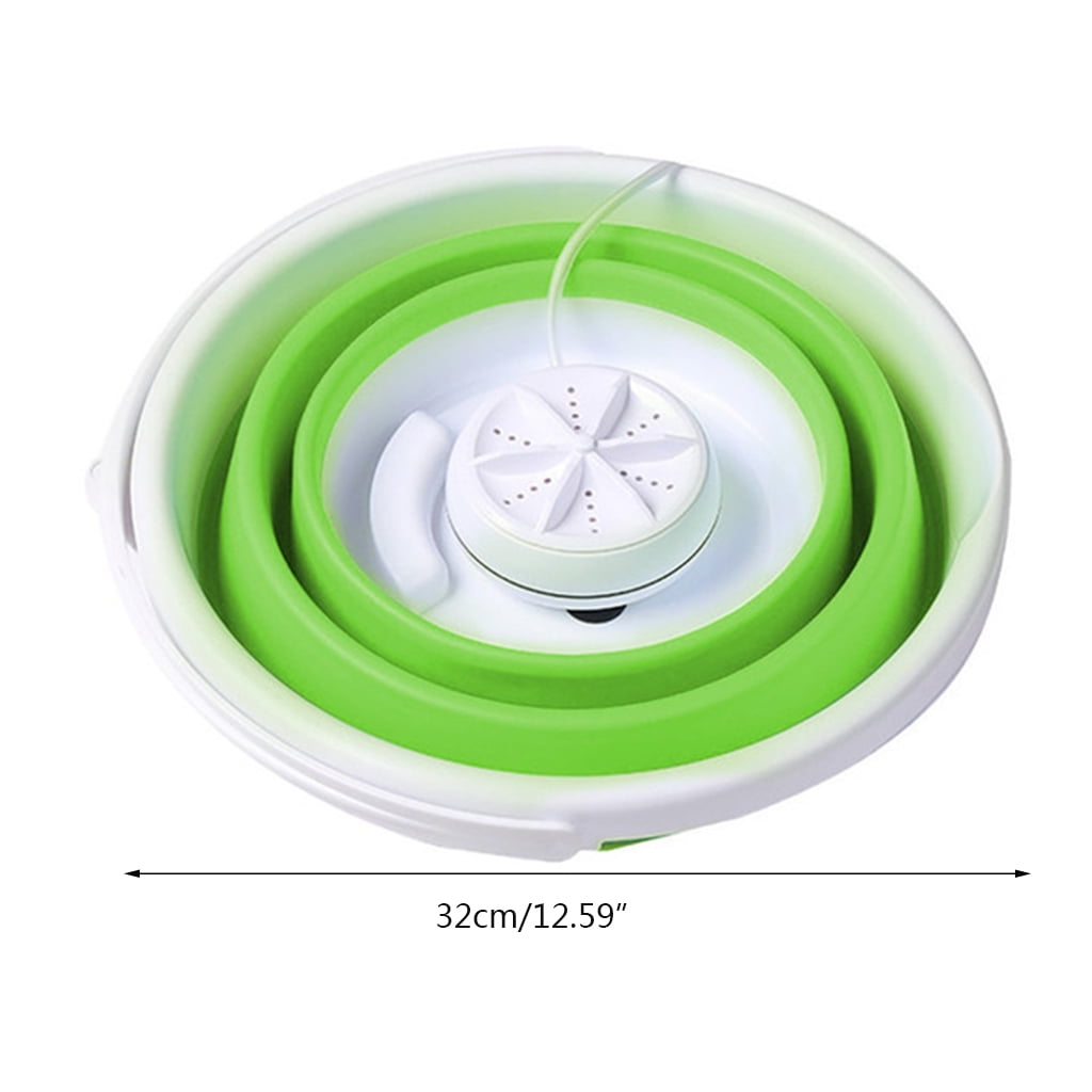 Mini Foldable Washer Portable Washer Foldable Washing Machine for Baby Clothes Underwear Sock for Travel Apartments