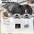thumbnail image 3 of AutoShack Front Brake Rotors & Calipers for Ford & Lincoln, Edge 2011-2014 MKX 2011-2012, AWD FWD L4 2.0L V6 3.5L 3.7L - E-Coated Drilled & Slotted - Black Finish - NightGuard - 12.6" (320 mm), 5-Lug, 3 of 5