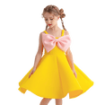 thumbnail image 3 of Girl Sleeveless Bowknot Dress Princess Birthday Party Wedding Ball Gown 3-8Y, 3 of 6