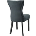 thumbnail image 3 of Modway Silhouette 19.5" Modern Fabric Dining Side Chair, Gray, 3 of 4