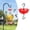 Red, variant on Large Capacity Ant Moat for Hummingbird Feeder, 3.85-Inch Transparent Red Ant Proof Hook, Bird Feeder Accessory