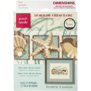 Dimensions Mini Needlepoint Kit 5X5-Shell Collage Stitched In Floss