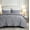 Gray, variant on Chezmoi Collection Logan Light Sand Comforter Set King Size 3-Piece Lightweight Soft Stone-Washed Microfiber Bedding Set for All Season (1 Comforter 104x92, 2 Shams)