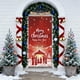 thumbnail image 4 of Decoración navideña para puerta con escena de Papá Noel entregando regalos | Fondo para ambiente festivo navideño | Decoración estándar para la entrada de casa, 4 of 6