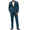 Deep Blue, variant on Men's 2 Piece Suit Slim Fit One Button Tuxedo Jacket Pants for Wedding Prom Business