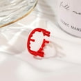 thumbnail image 3 of  2 Pcs Artifical Red Bleed Ring Halloween Rings for Woman Bloodstained  Rings Halloween Horror Personality Ring, 3 of 7