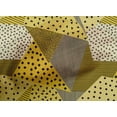 thumbnail image 4 of oneOone Cotton Poplin Yellow Fabric Dot|Check & Triangle Geometric Craft Projects Decor Fabric Printed By The Yard 42 Inch Wide, 4 of 4