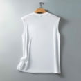 thumbnail image 2 of Gibobby Verano mujer sin mangas flor cuello redondo camiseta sin mangas Casual chaleco Top camisa blusa(Blanco,G), 2 of 5