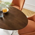 thumbnail image 5 of Modway Lippa 48" Oval MDF Wood Veneer Grain Dining Table in Walnut, 5 of 8
