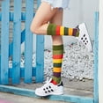 thumbnail image 4 of 6 Pairs Colorful Novelty Crew Socks Soft Cotton Funny Patterned Casual Crazy Dress Socks for Men,Women and Teens, 4 of 8