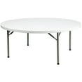 thumbnail image 3 of (5 PACK) 72'' Round Plastic Folding Table - Plastic Folding Banquet Table, 3 of 6
