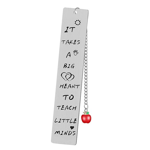 Pedty 1Pc Bookmark,Teacher Appreciation Bookmark Metal Thank Graduation Teacher Gifts Classic Bookmark With Pendant Graduation End Of Year Teacher Presents for Women Men