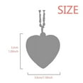 thumbnail image 4 of Cartoon Simple Geometric Shapes Pattern Folded Wings Peach Heart Pendant Necklace, 4 of 4
