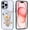 Vintage Butterfly Botany Blue, variant on Case for iPhone 15, Compatible with MagSafe, Pretty Watercolor Flowers for Shockproof Protective, Slim Hard PC+TPU Cute Bumper Magnetic Clear Case for iPhone 15 - Blue