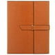 thumbnail image 2 of Funda piel Gallaway - Carpeta portafolio delgada - Organizador carpeta folio carta A4 - Libreta notas unisex - Carpeta negocios recargable, marrón, 2 of 3